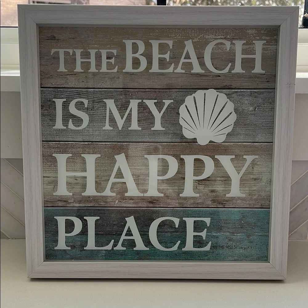 Beach Happy Place Wall Art - Picture 1 of 4